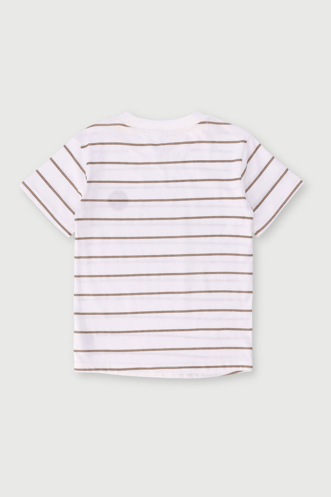 Pre-Boys Stripe Palm Tee - Dark Stone/White