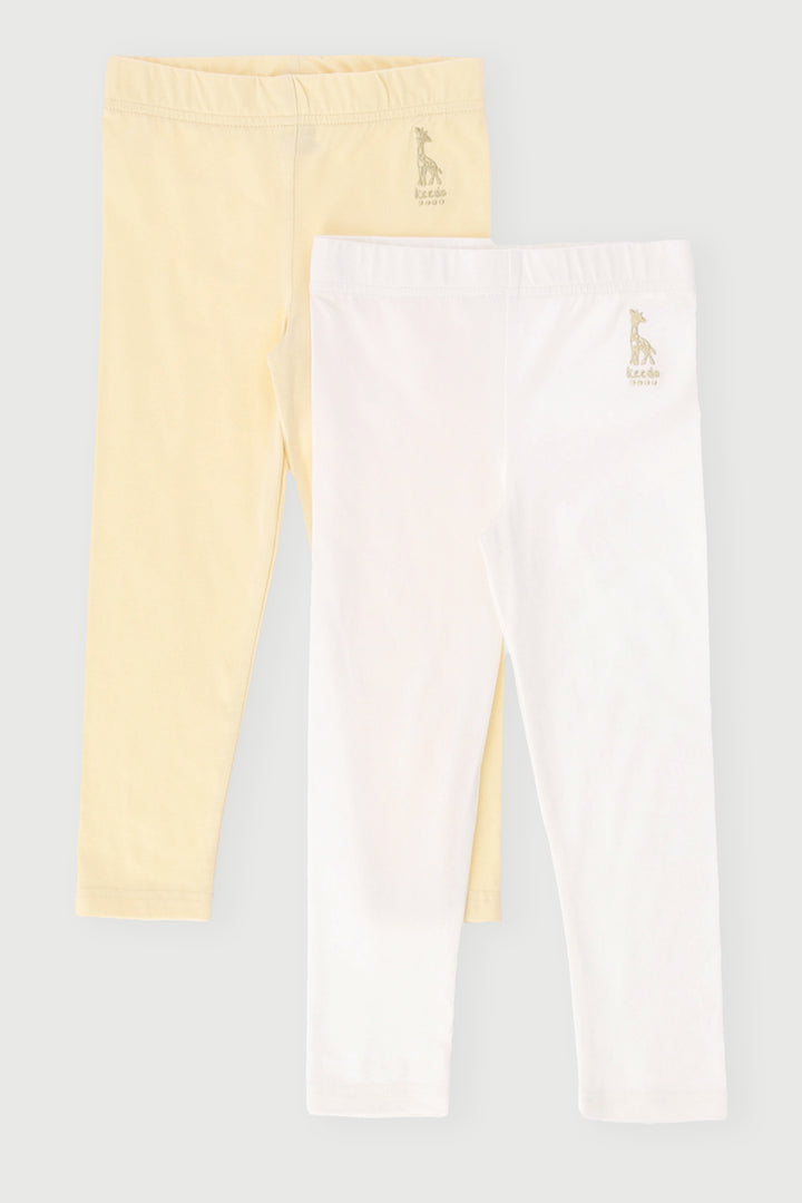 Keedo Girls 2 Pack Legging - Yellow