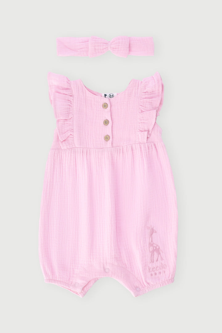 Keedo Baby Girls Fashion Romper - Pastel Pink