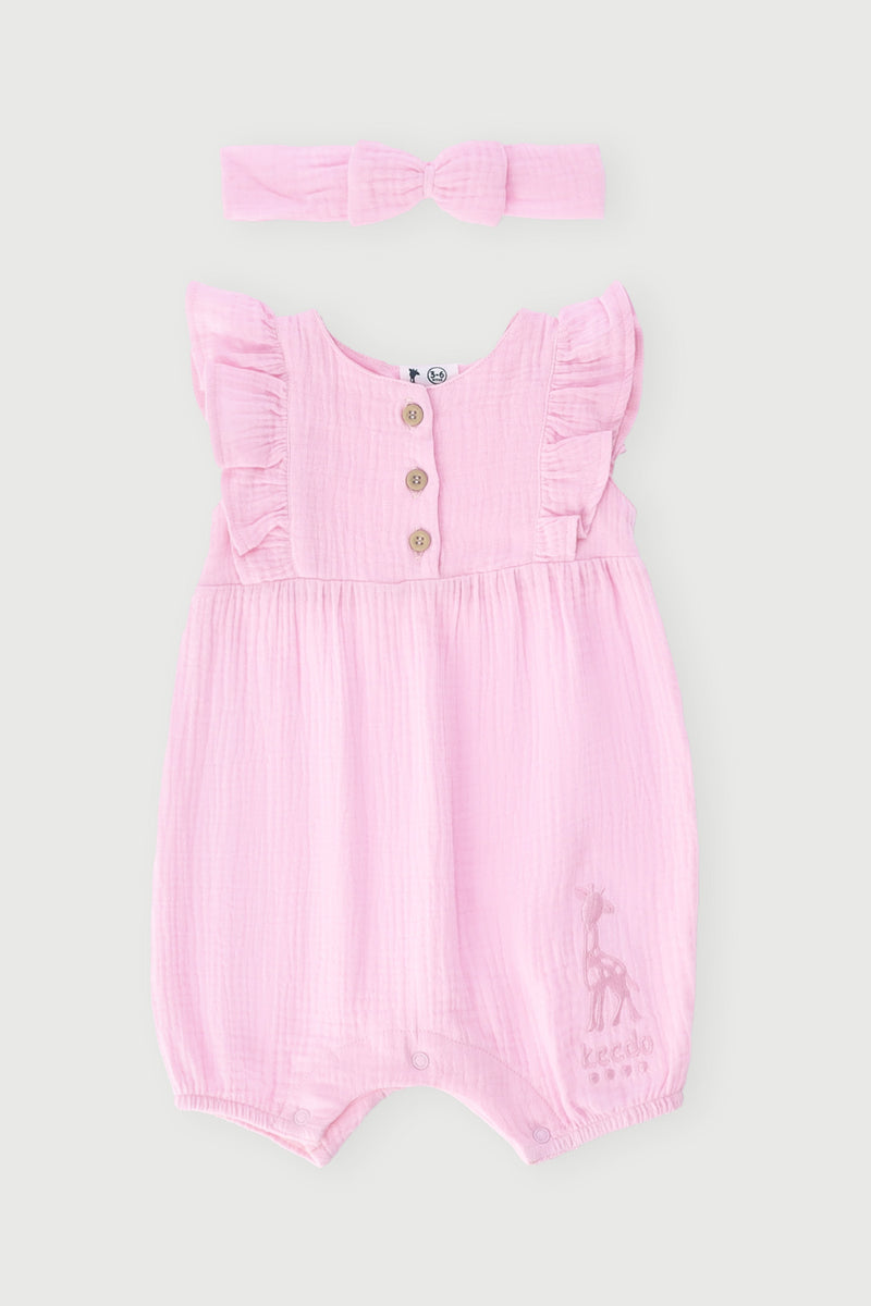 Keedo Baby Girls Fashion Romper - Pastel Pink