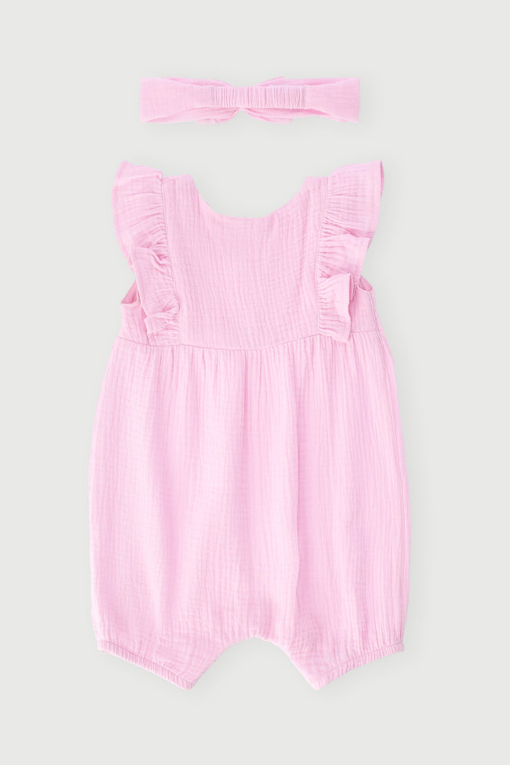 Keedo Baby Girls Fashion Romper - Pastel Pink