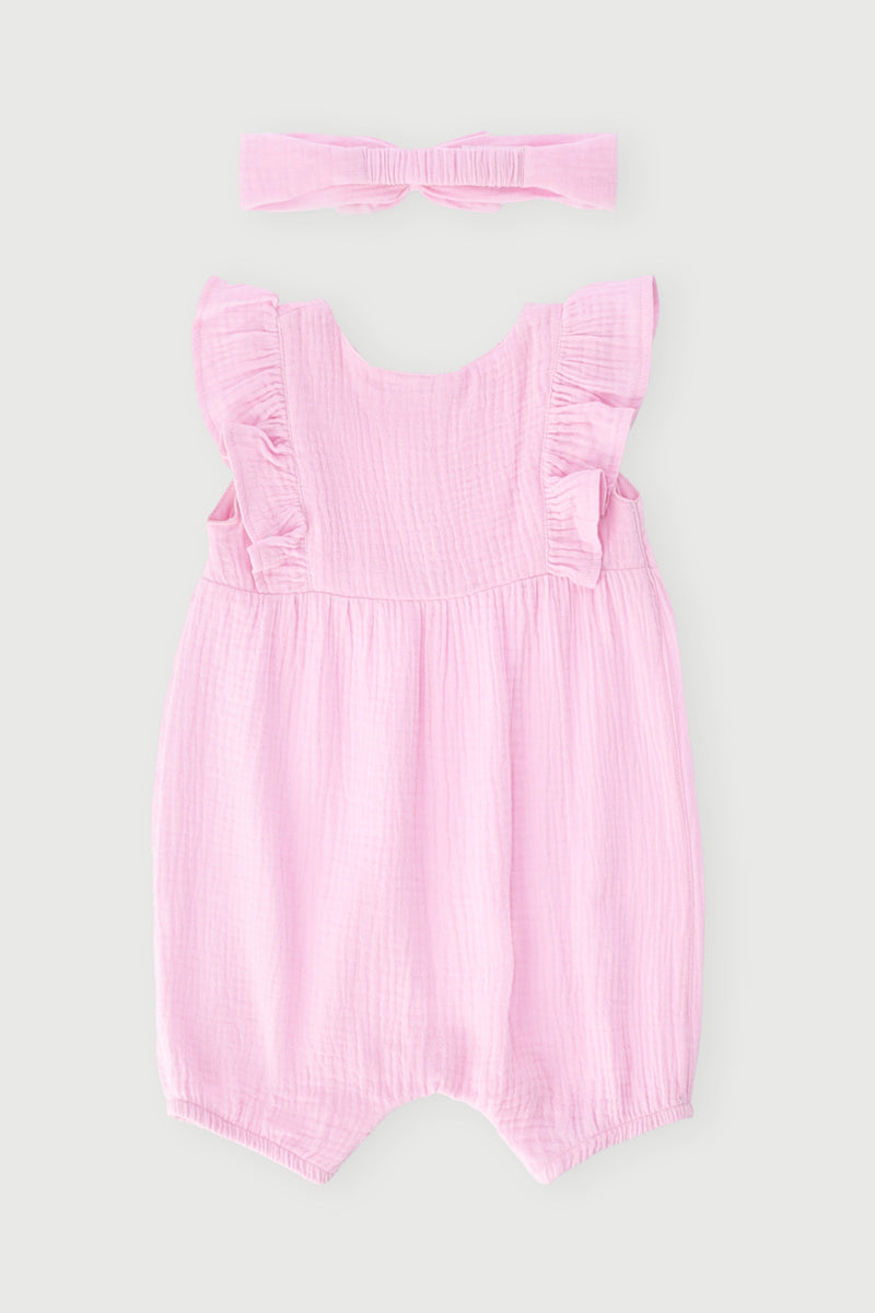 Keedo Baby Girls Fashion Romper - Pastel Pink