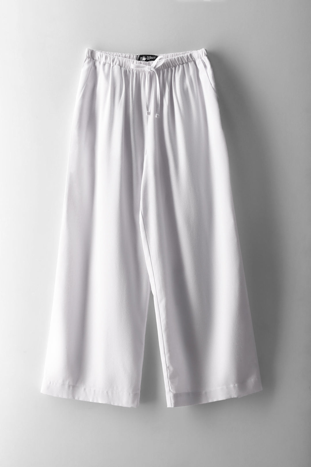 Girls White Linen Pants - White
