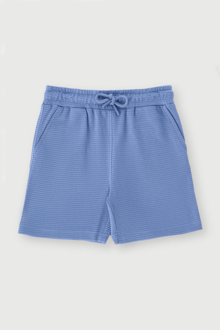 Pre-Boys Ottoman Colourblock Short - Blue