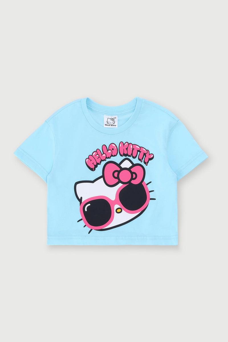 Pre-Girls Hello Kitty Top - Blue