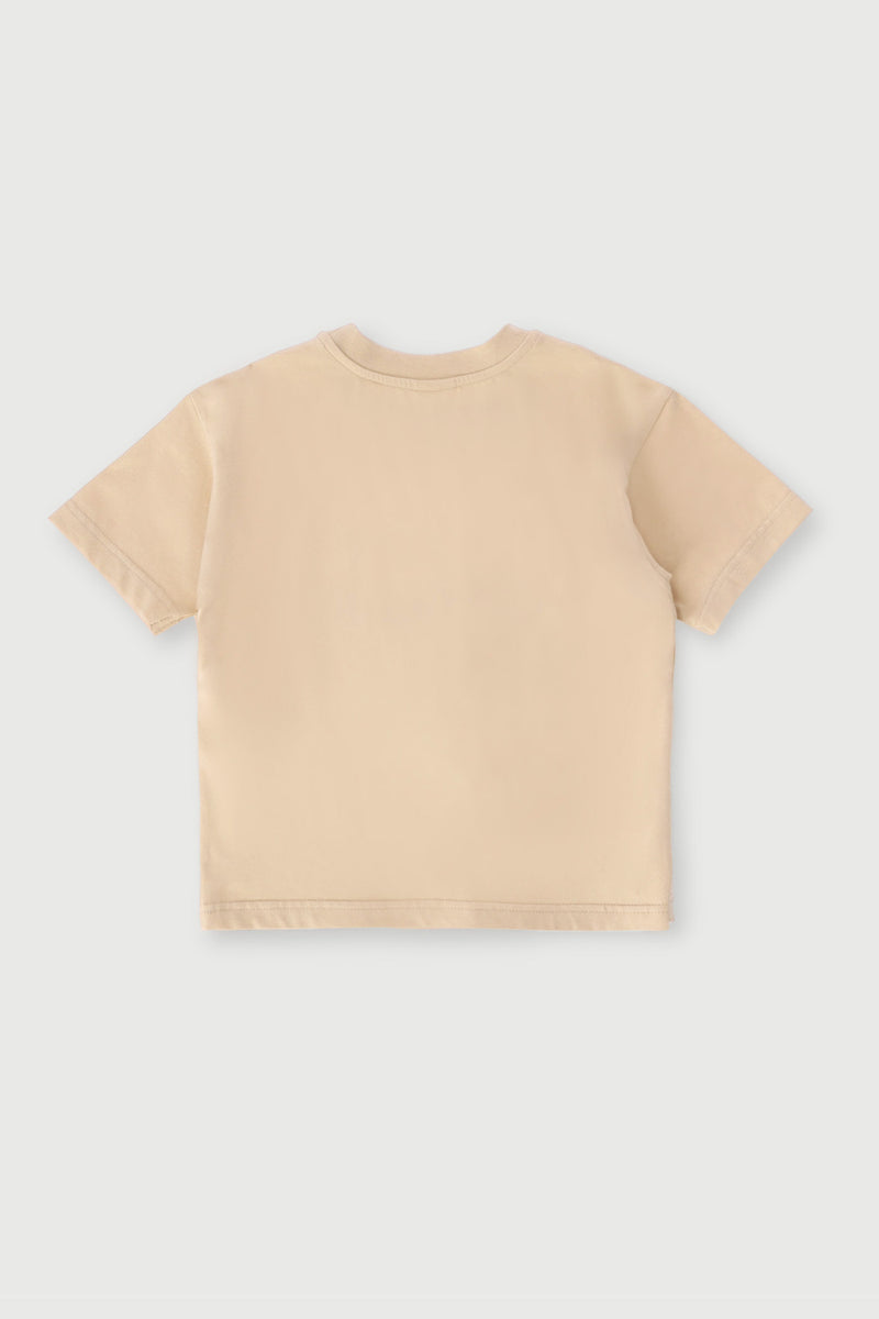 Keedo Boys Giraffe Tee - Stone