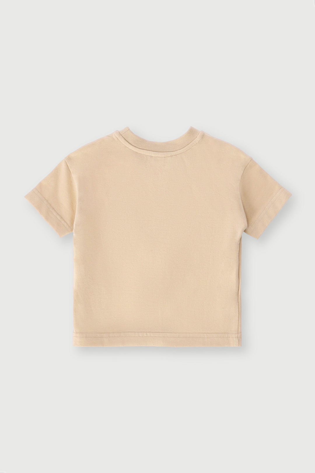 Keedo Baby Boys Giraffe Tee - Stone