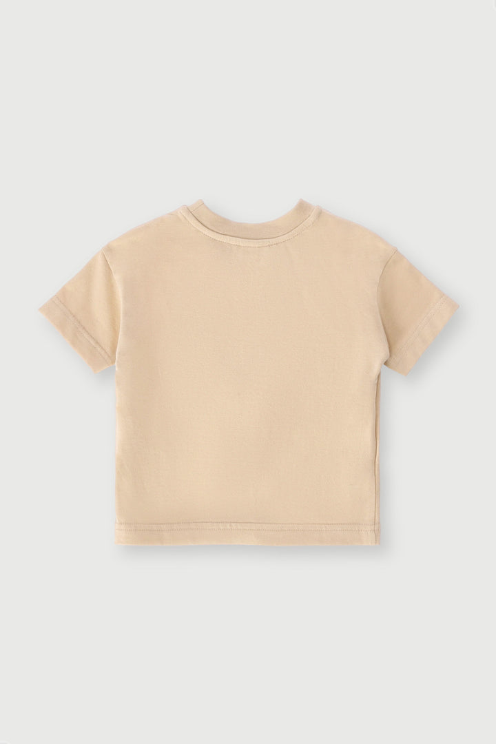 Keedo Baby Boys Giraffe Tee - Stone