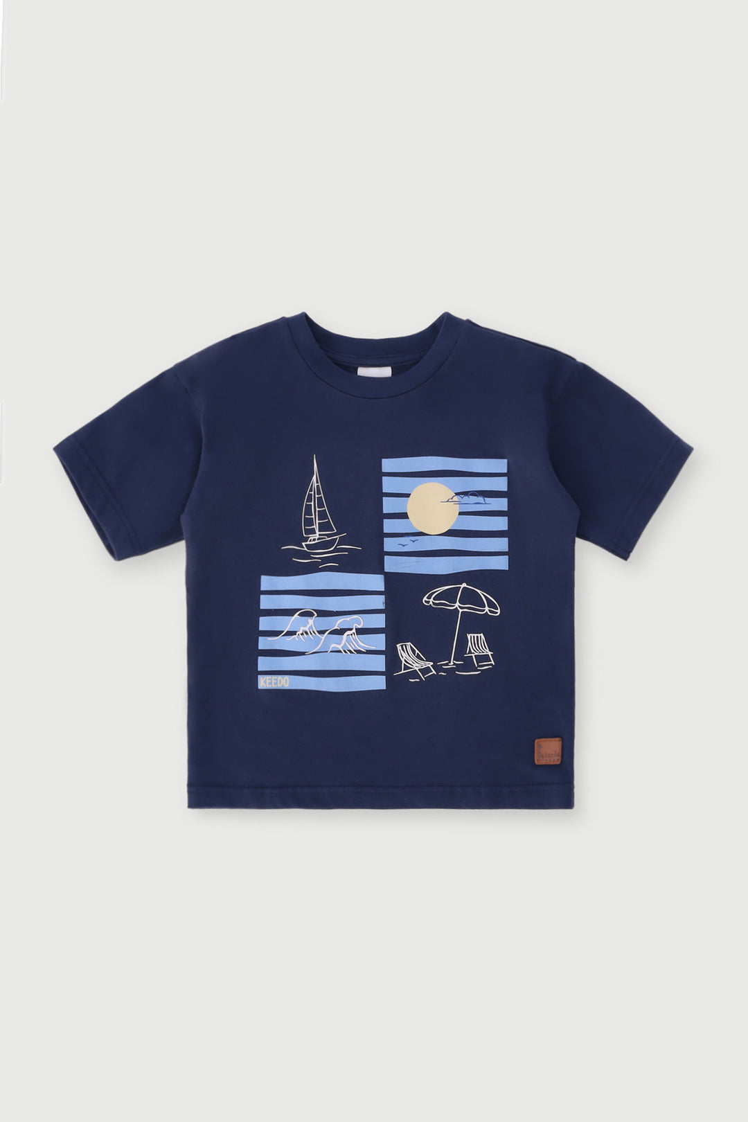 Keedo Boys Sailor Tee - Navy