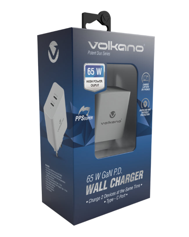 Potent Duo Series 65W GaN Dual Compact Charger