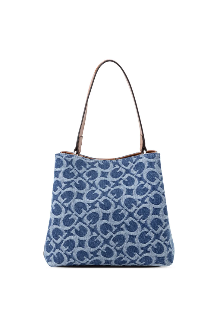 Wells Crossbody Bucket Bag - Denim
