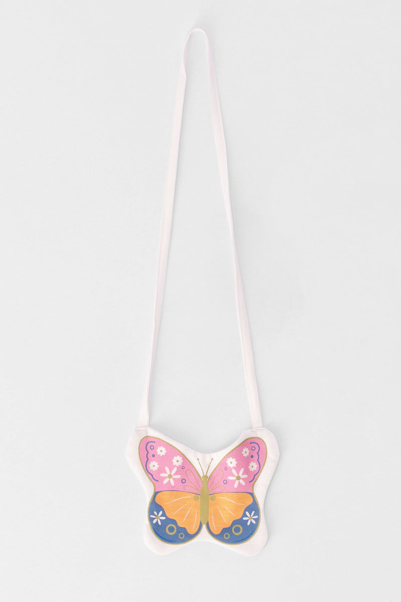 Pre-Girls Butterfly Applique Tee - Cream