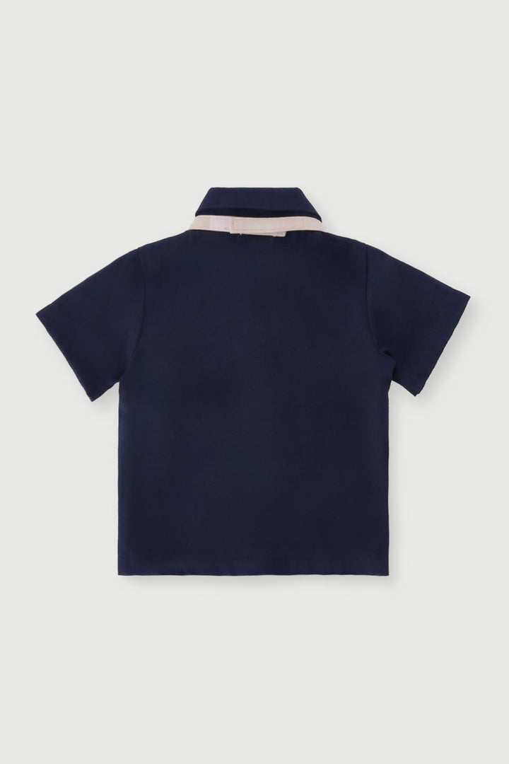 Baby Boys Occasion Shirt - Navy