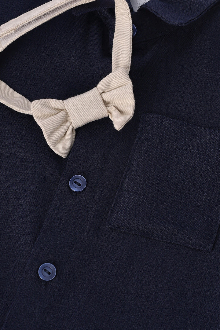 Baby Boys Occasion Shirt - Navy