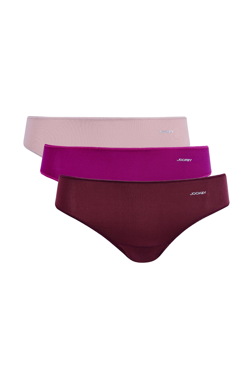 3 Pack Tonal Bikini Panties - Purple