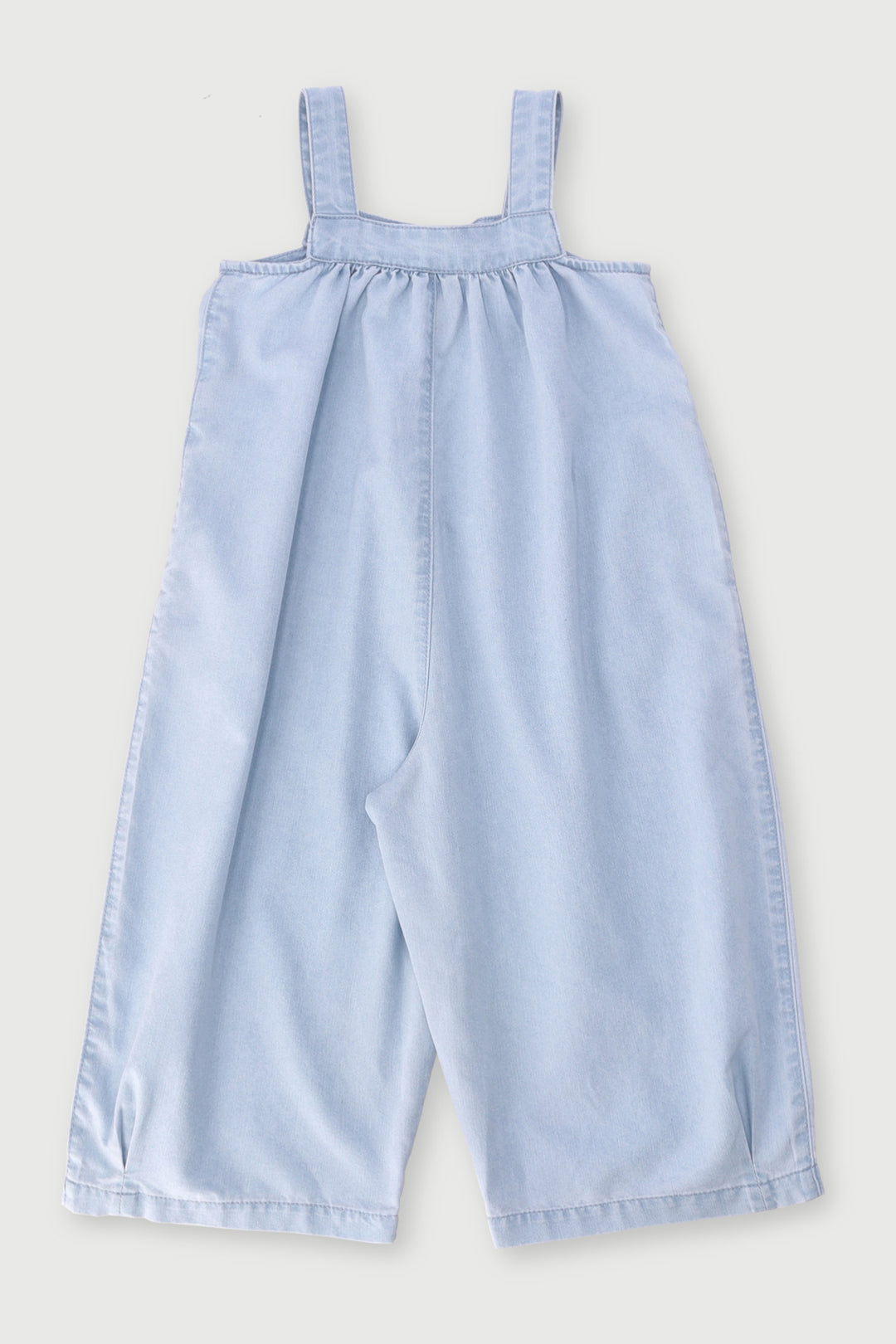 Pre-Girls Denim Pull On Dungaree - Light Blue