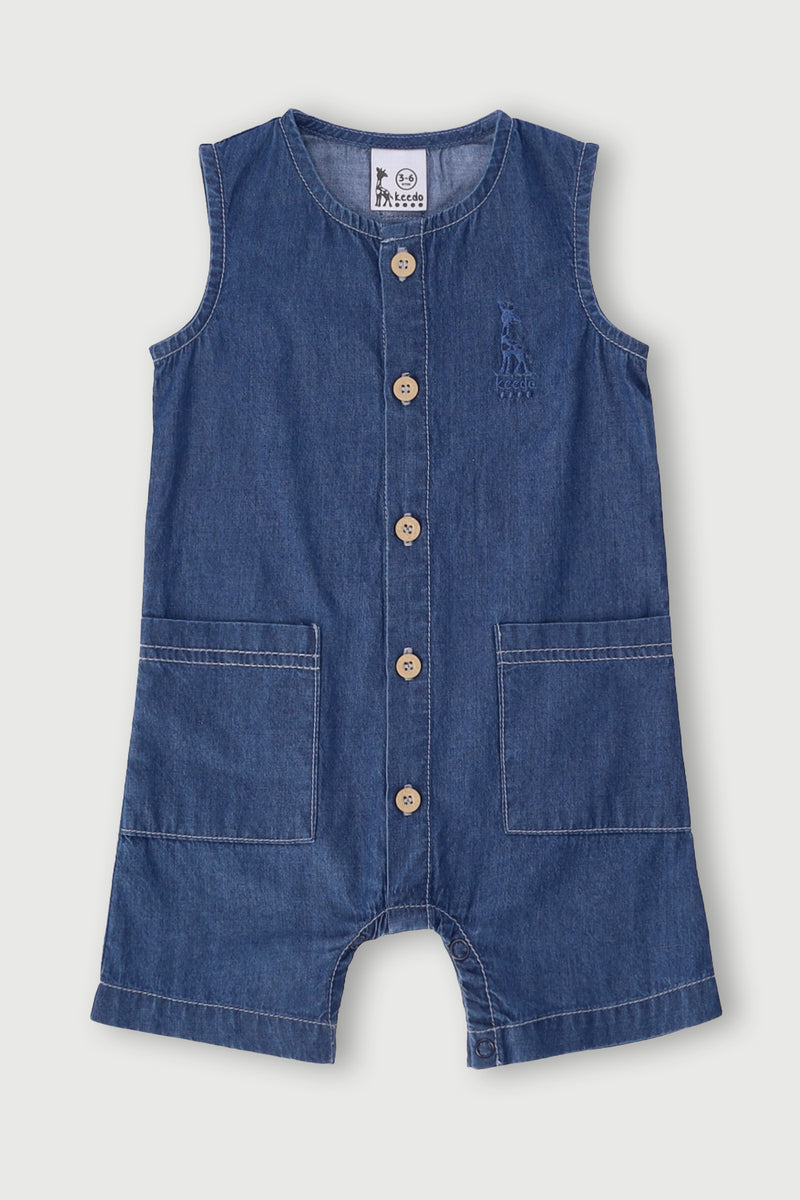 Keedo Baby Boys Romper - Denim