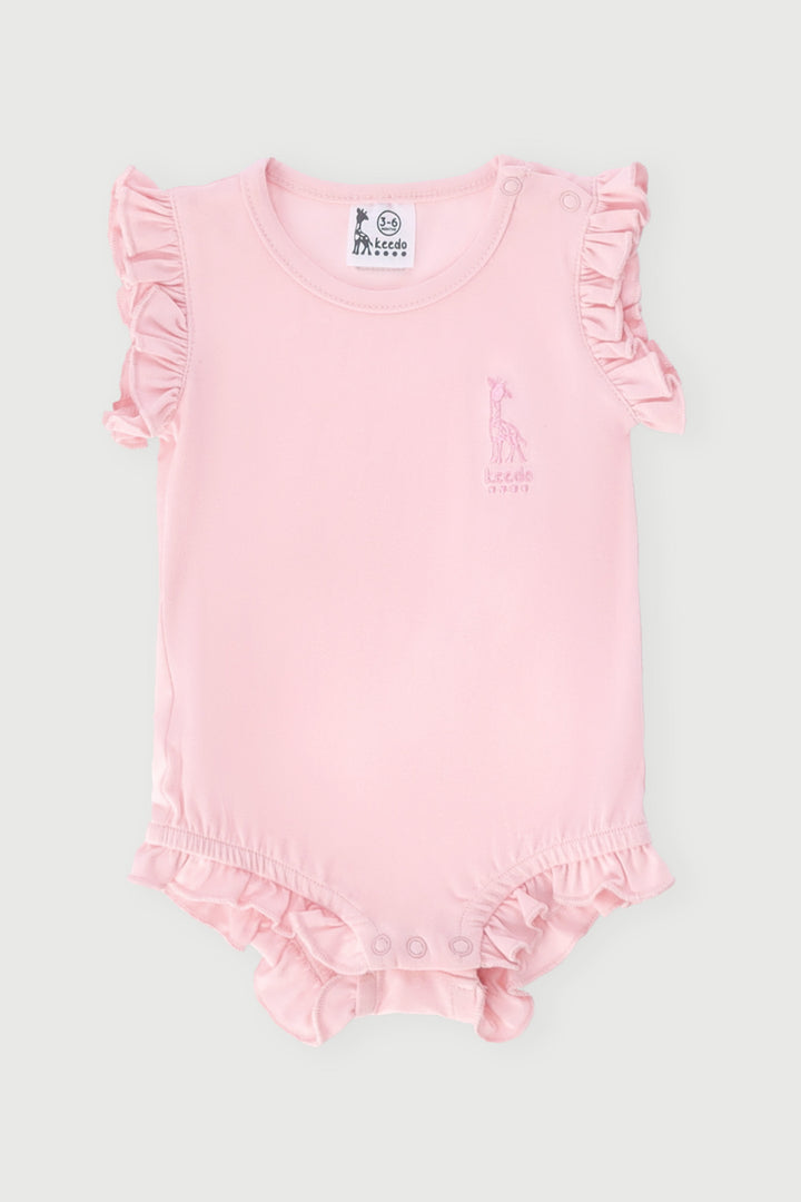 Keedo Baby Girls Sleeveless Romper - Pink