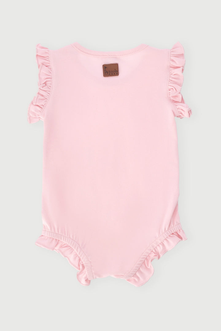 Keedo Baby Girls Sleeveless Romper - Pink