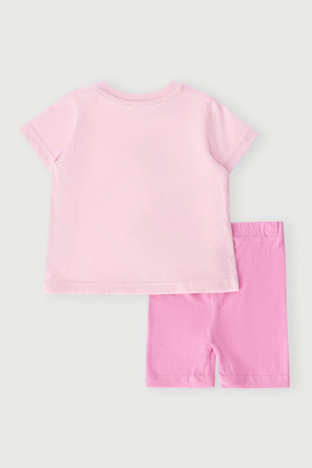 Baby Girls Minnie Oversized Tee & Cycle Short Set - Pink