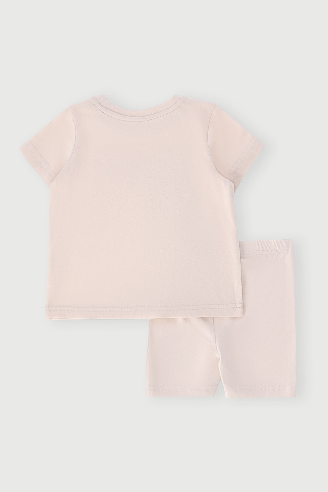 Baby Girls Winnie Oversized Tee & Cycle Short Set - Beige
