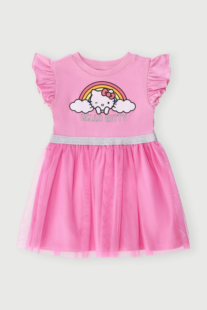 Baby Girls Hello Kitty Party Dress - Pink