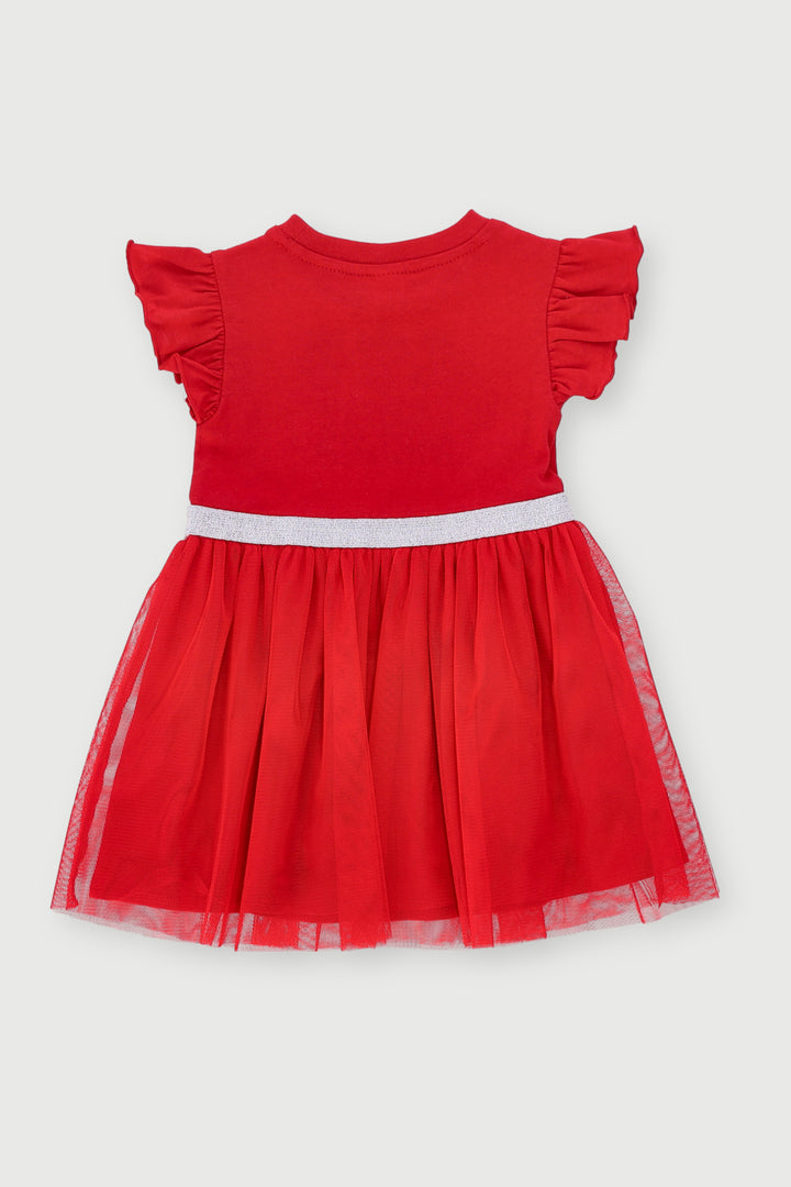 Baby Girls Minnie Party Dress - Red