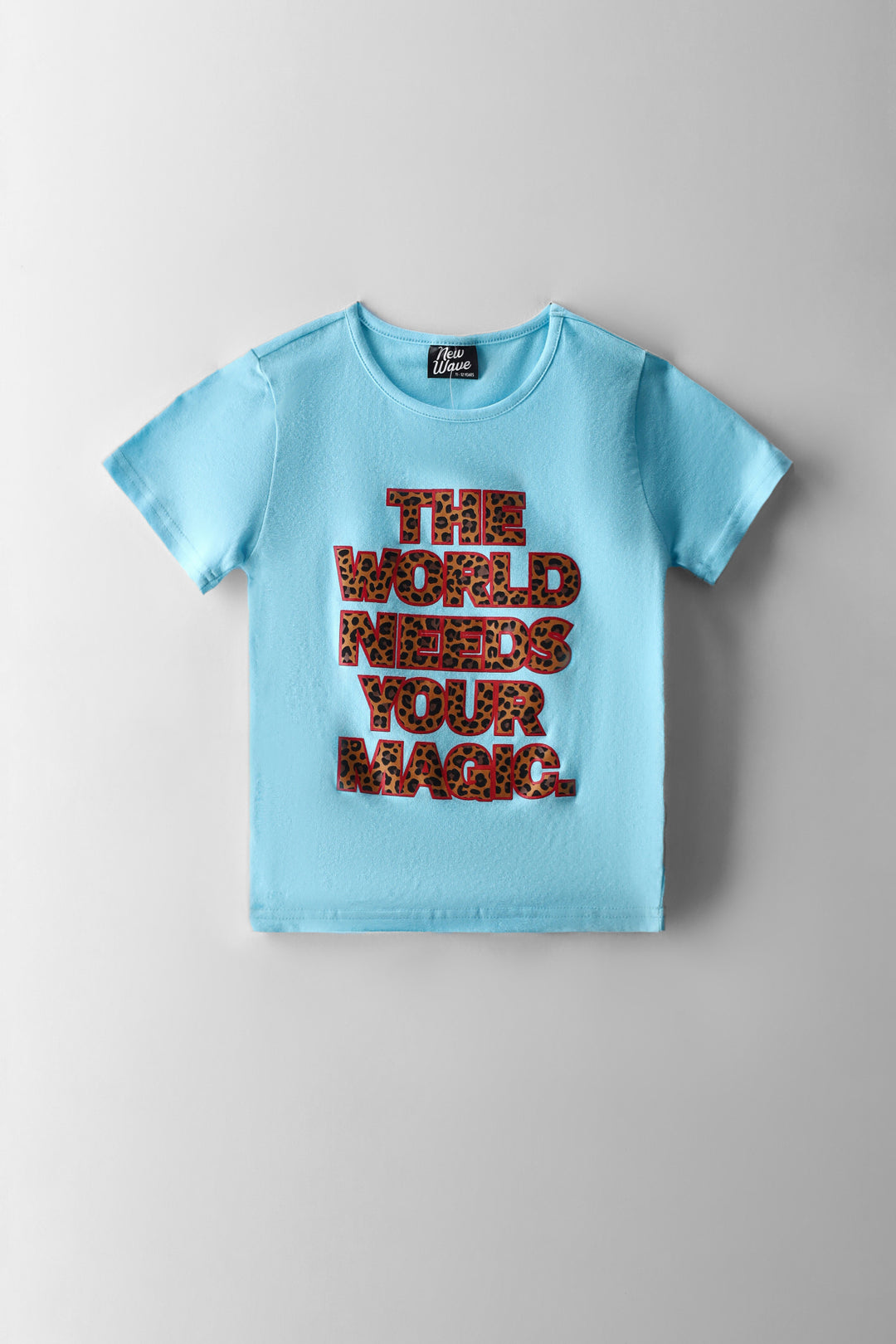 Girls Magic Fitted Tee - Aqua