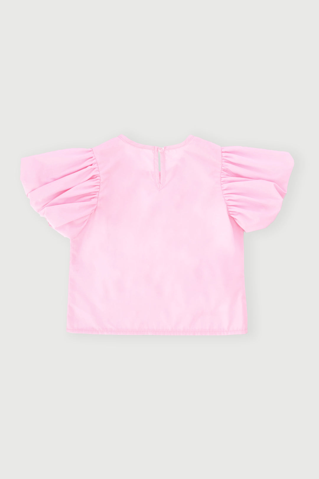 Pre-Girls Bow Woven Top - Pink