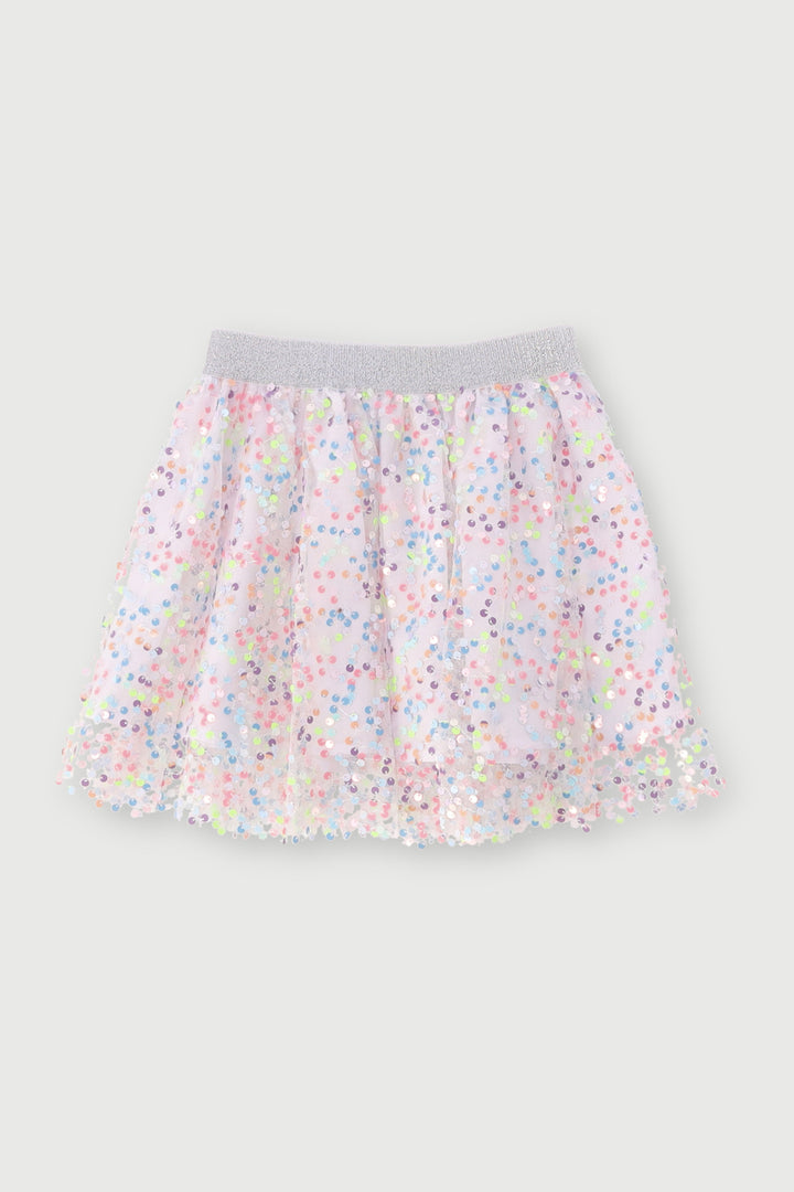 Pre-Girls Sequin Rara Skirt - White