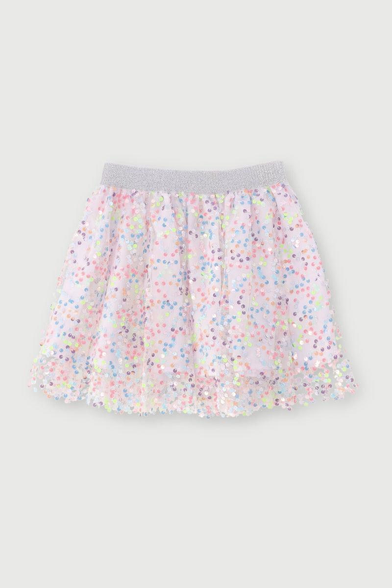 Pre-Girls Sequin Rara Skirt - White