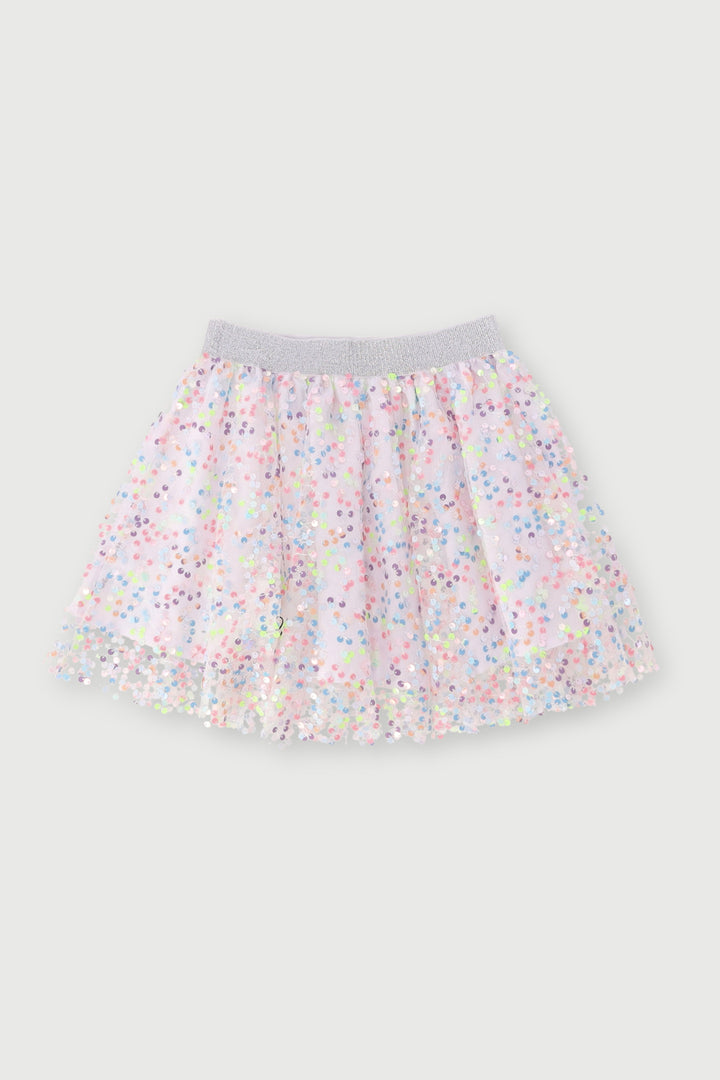 Pre-Girls Sequin Rara Skirt - White