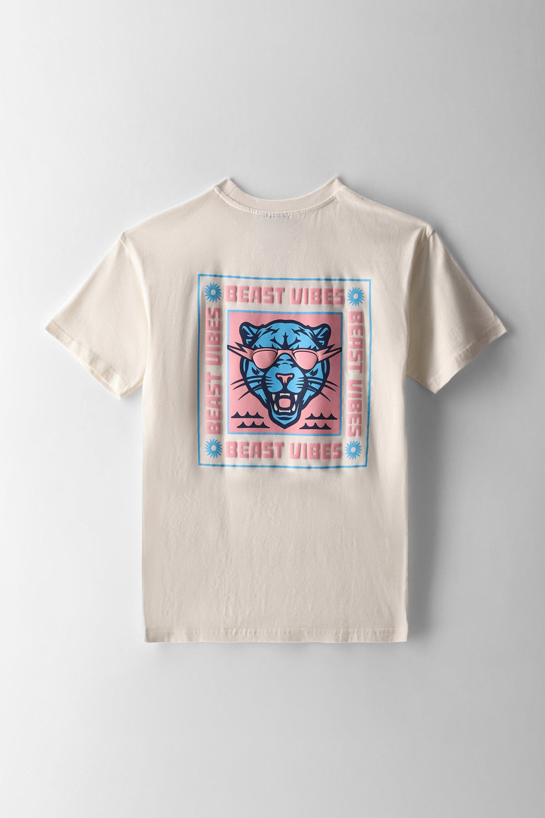 Boys Beast Vibes Oversized T-Shirt - Cream