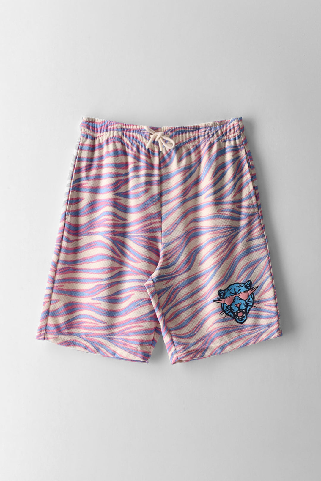 Boys Tiger Print Beast Mesh Shorts - Multi