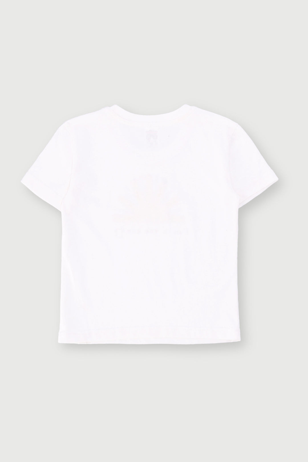 Pre-Girls Sunshine Motif Top - White