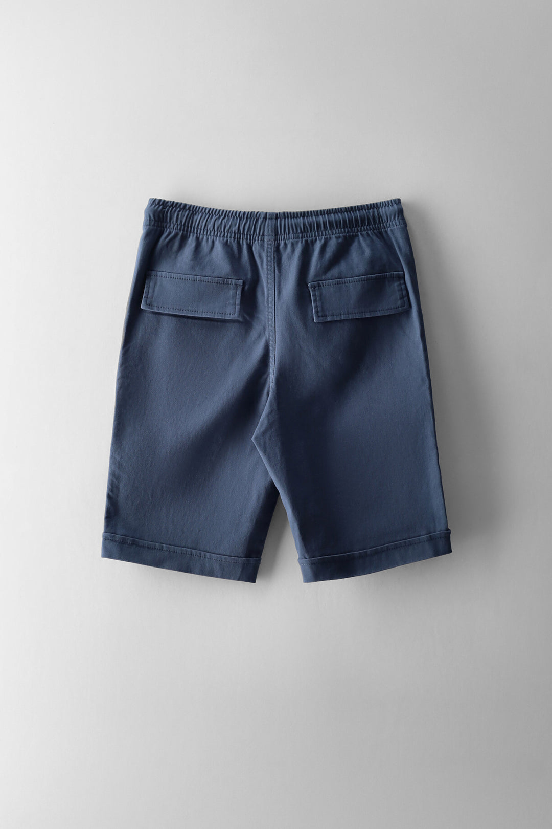 Twill Pull On Short - Grey/Blue