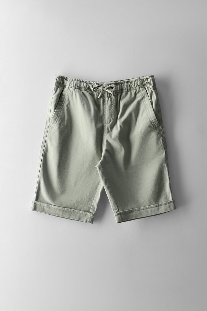 Twill Pull On Short - Sage