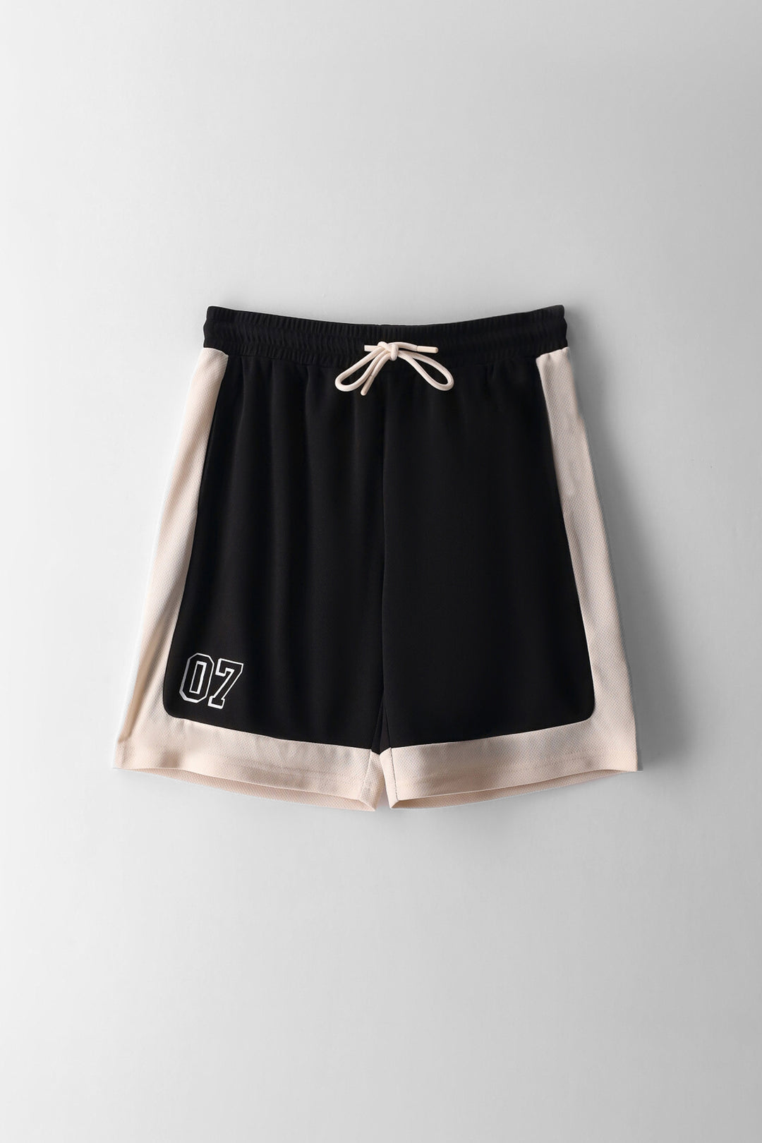 Boys Sports Shorts - Black/Cream