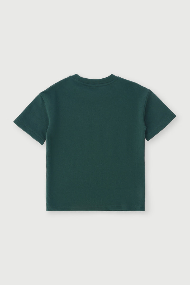 Pre-Boys Mickey Fleece Crew Top - Dark Green