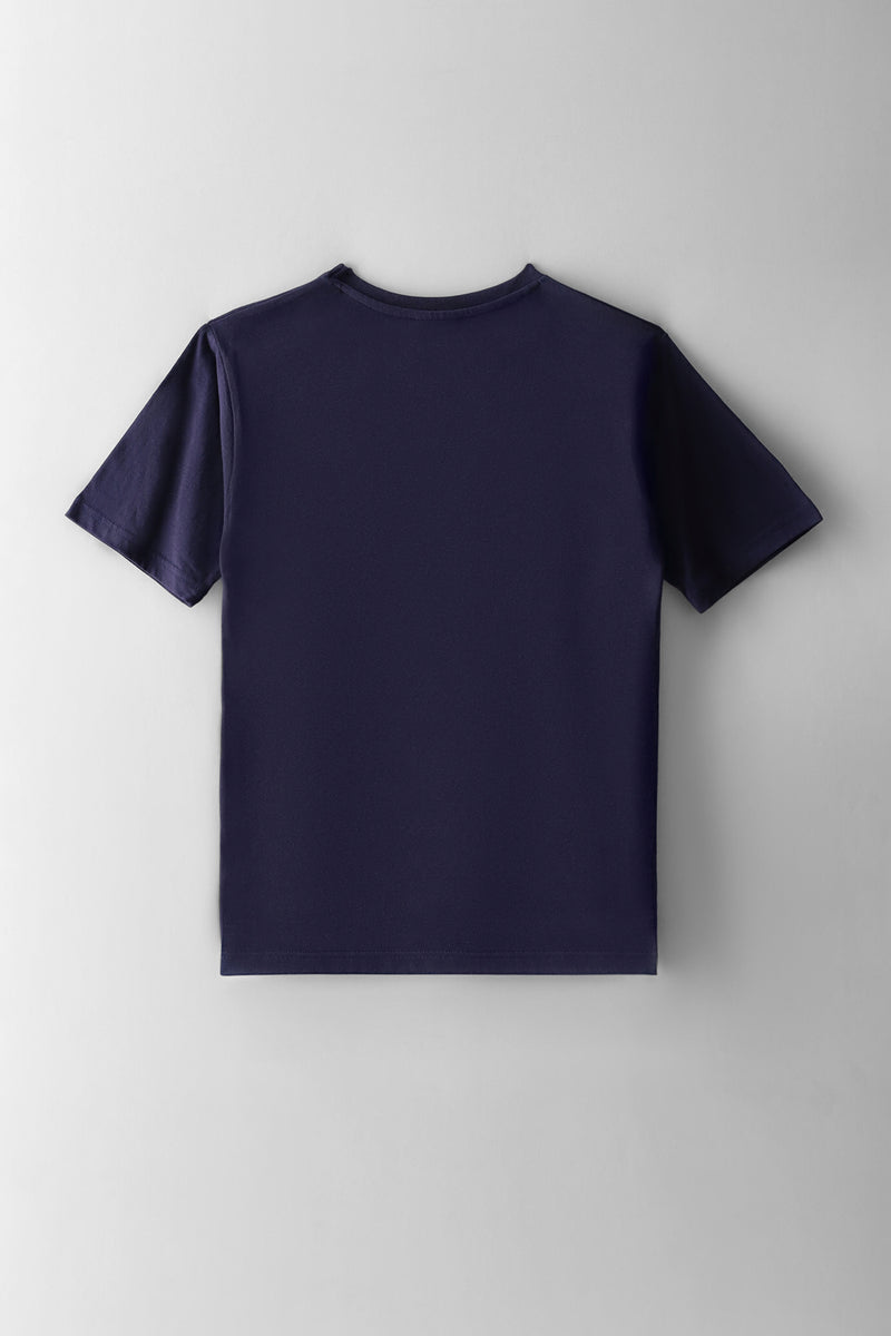 Boys Graffiti Gorilla Print T-Shirt - Navy