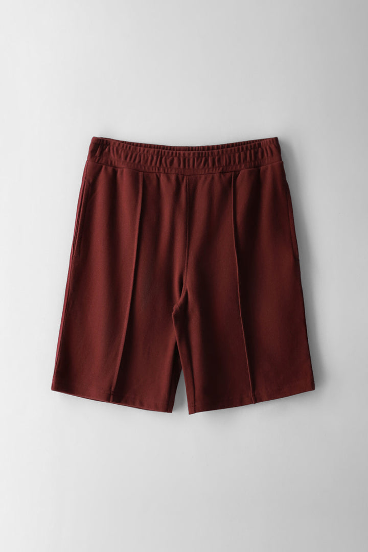 Boys Pique Short - Burgundy