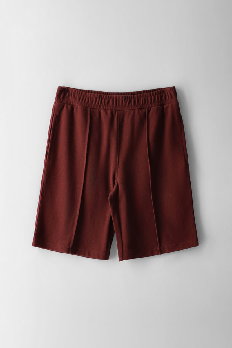 Boys Pique Short - Burgundy