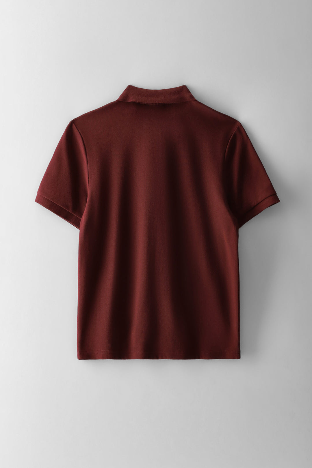 Boys Pique Zip Golfer - Burgundy