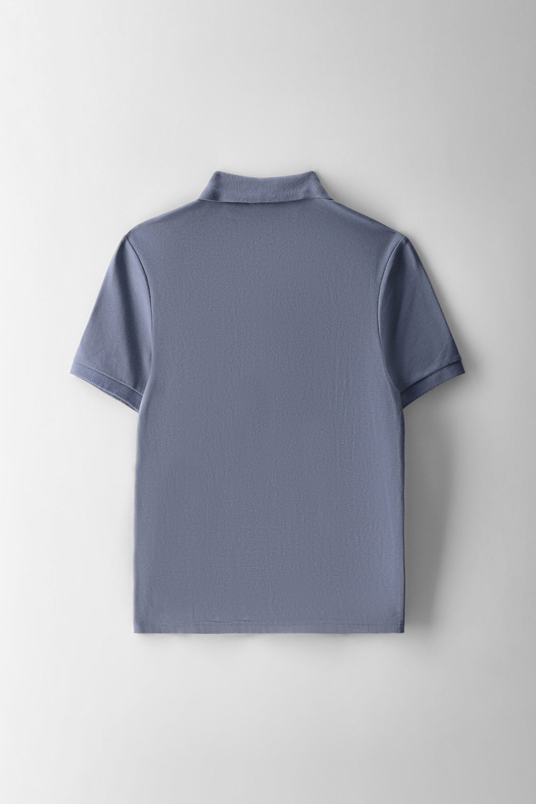 Boys Pique Zip Golfer - Blue