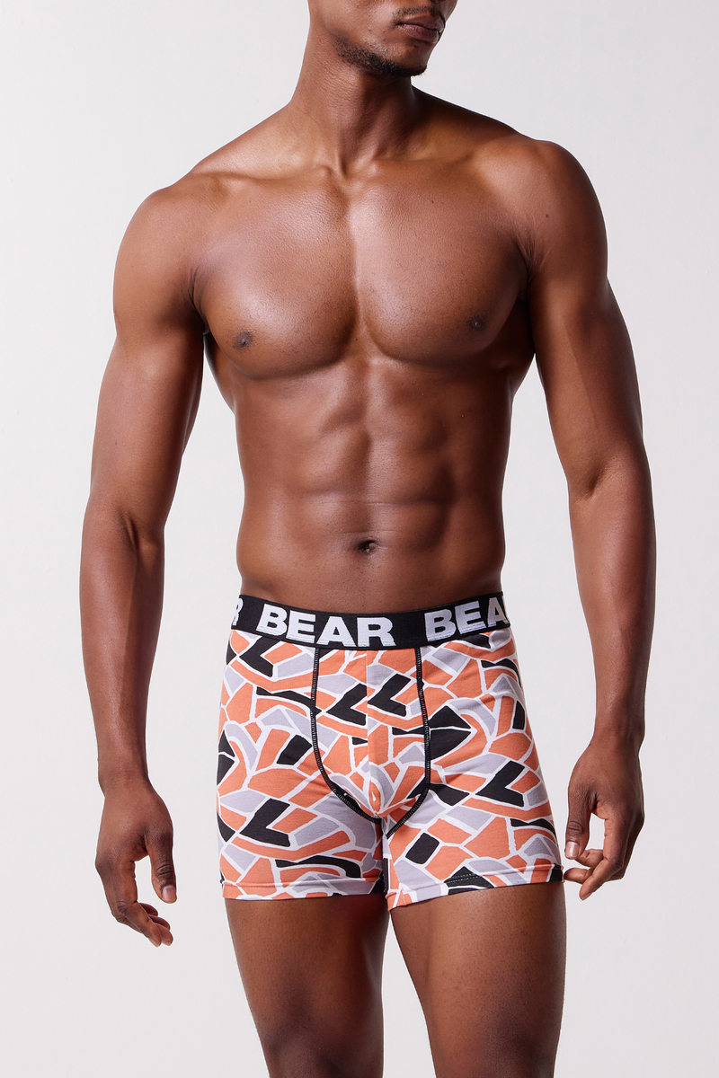 3 Pack Geo Bodyshorts - Orange