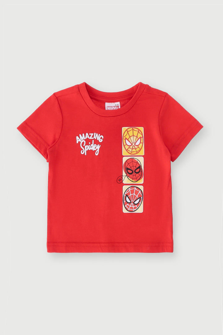 Baby Boys Spiderman Tee - Red