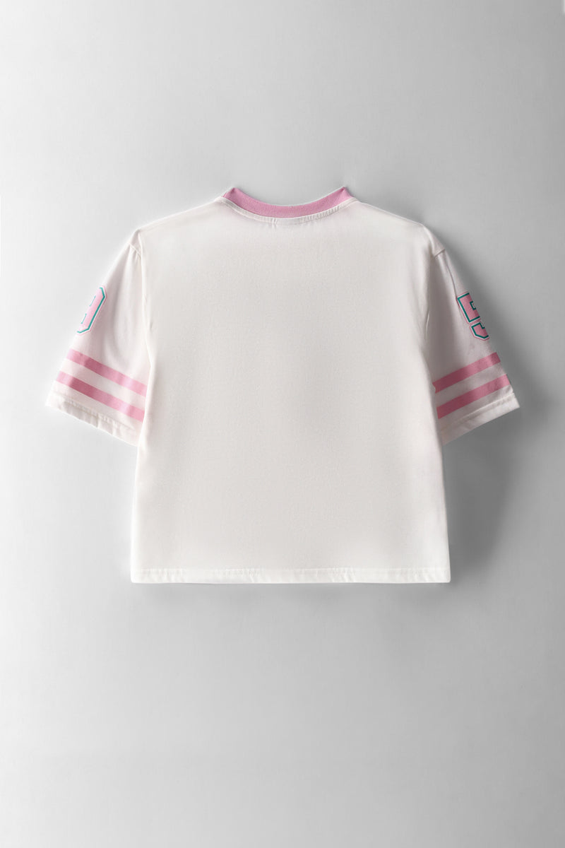 Girls Barbie Sport Tee - Cream