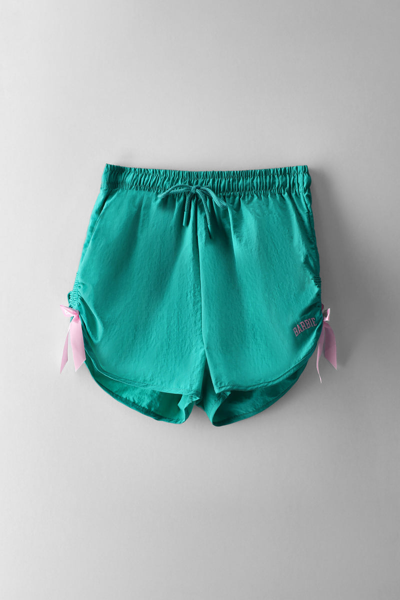 Girls Barbie Bow Sport Short - Teal