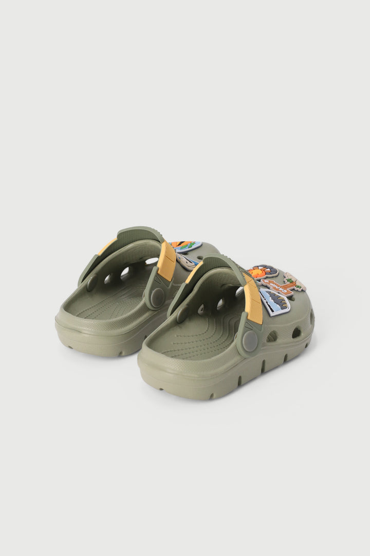 Pre-Boys Camping Clog - Green