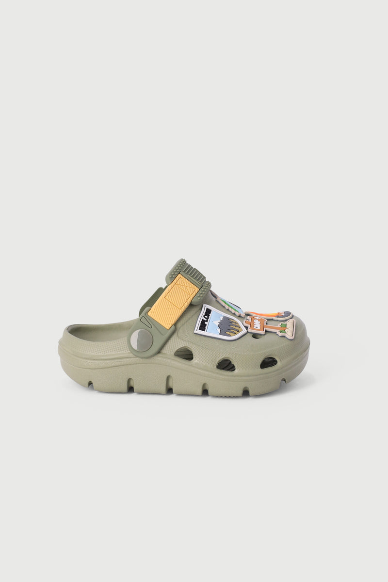 Pre-Boys Camping Clog - Green